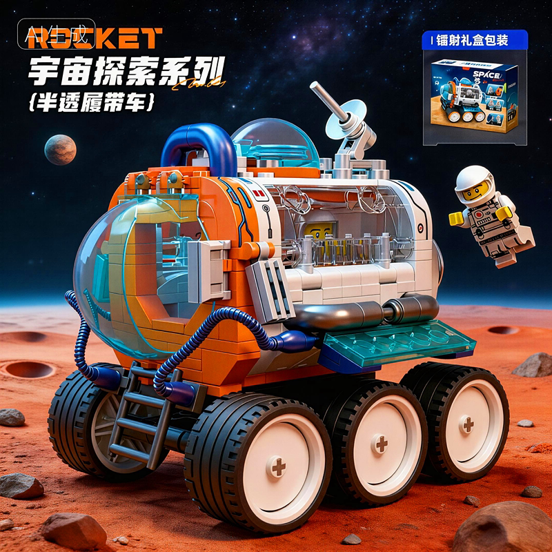 火箭太空间站基地车太空舱宇航员图片