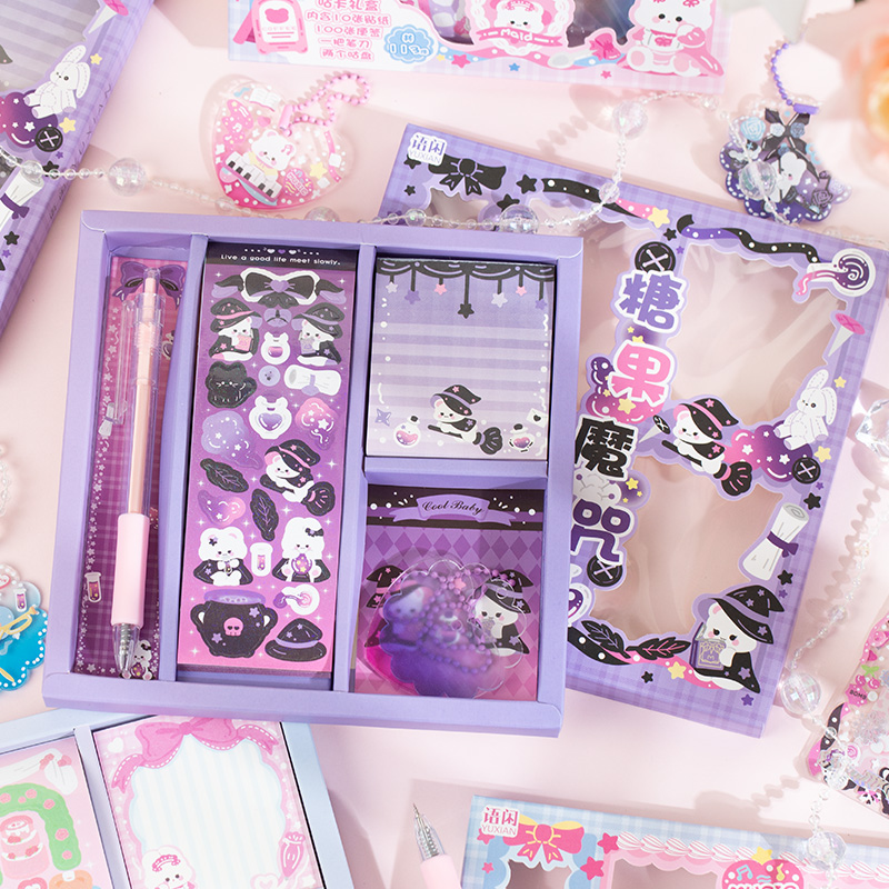 语闲可爱联盟咕卡贴纸礼盒装