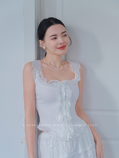 蕾丝背心纯欲百搭法式优雅高级内搭吊带芭蕾风胸衣上衣女无袖修身