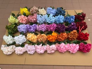 婚庆仿真绣球花婚礼堂布置装饰花路引插花跨境假花绢花