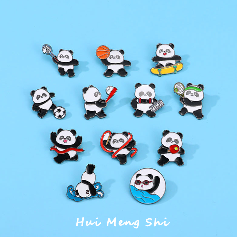奥运会体育运动pin跳水游泳徽章乒乓球网球胸针熊猫羽毛球纪念