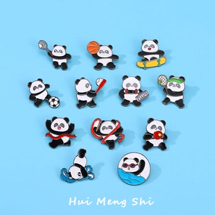 奥运会体育运动pin跳水游泳徽章乒乓球网球胸针熊猫羽毛球纪念