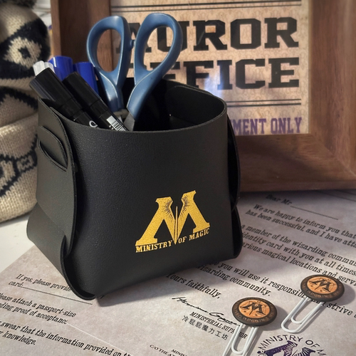 【现货】英国魔法部 皮革折叠笔筒 滴胶笔 回形针 同人谷