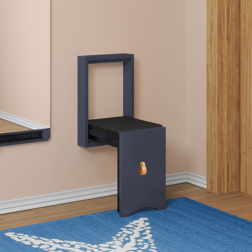 蜗度超薄折叠凳墙上壁凳