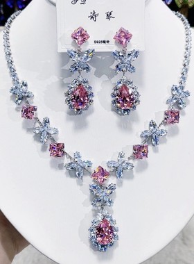 新娘饰品套装锆石高级感超仙韩式