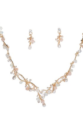 结婚婚纱新娘项链耳环女