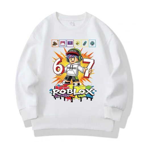 Roblox罗布乐思男童卫衣春秋中大童纯棉衣服帅气潮流学生百搭上衣
