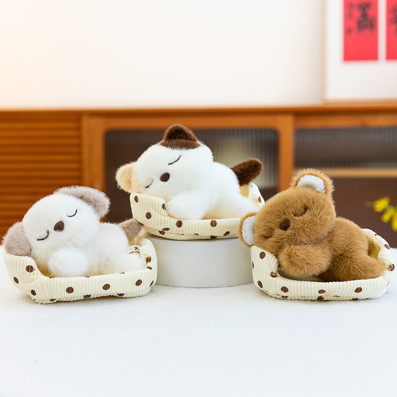 晚安小窝毛绒玩具PP棉狐狸粉猪