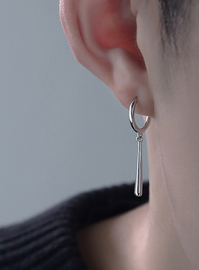 S925纯银索隆耳坠单只耳钉女耳环男耳饰2025年新款潮高级感轻奢