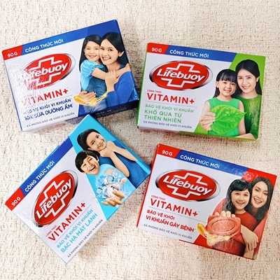 越南卫宝lifebuoy十效多护先进香皂红色经典款洗浴洗手除菌香皂