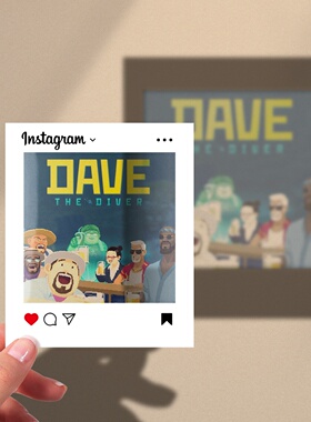 Dave the diver戴夫潜水员周边胶片拍立得自制创意礼物挂件冰箱贴