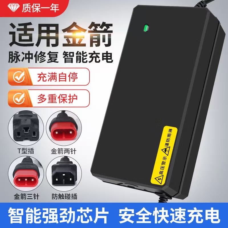 适用金箭电动车充电器新国标