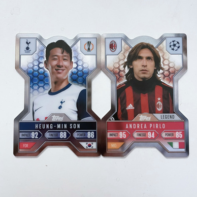 Topps2024-25欧战欧冠追加包Extra盾卡chrome X皮尔洛孙兴慜CX1