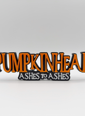 南瓜恶灵标志立牌美剧电影周边logo招牌子3D打印字体模型装饰摆件