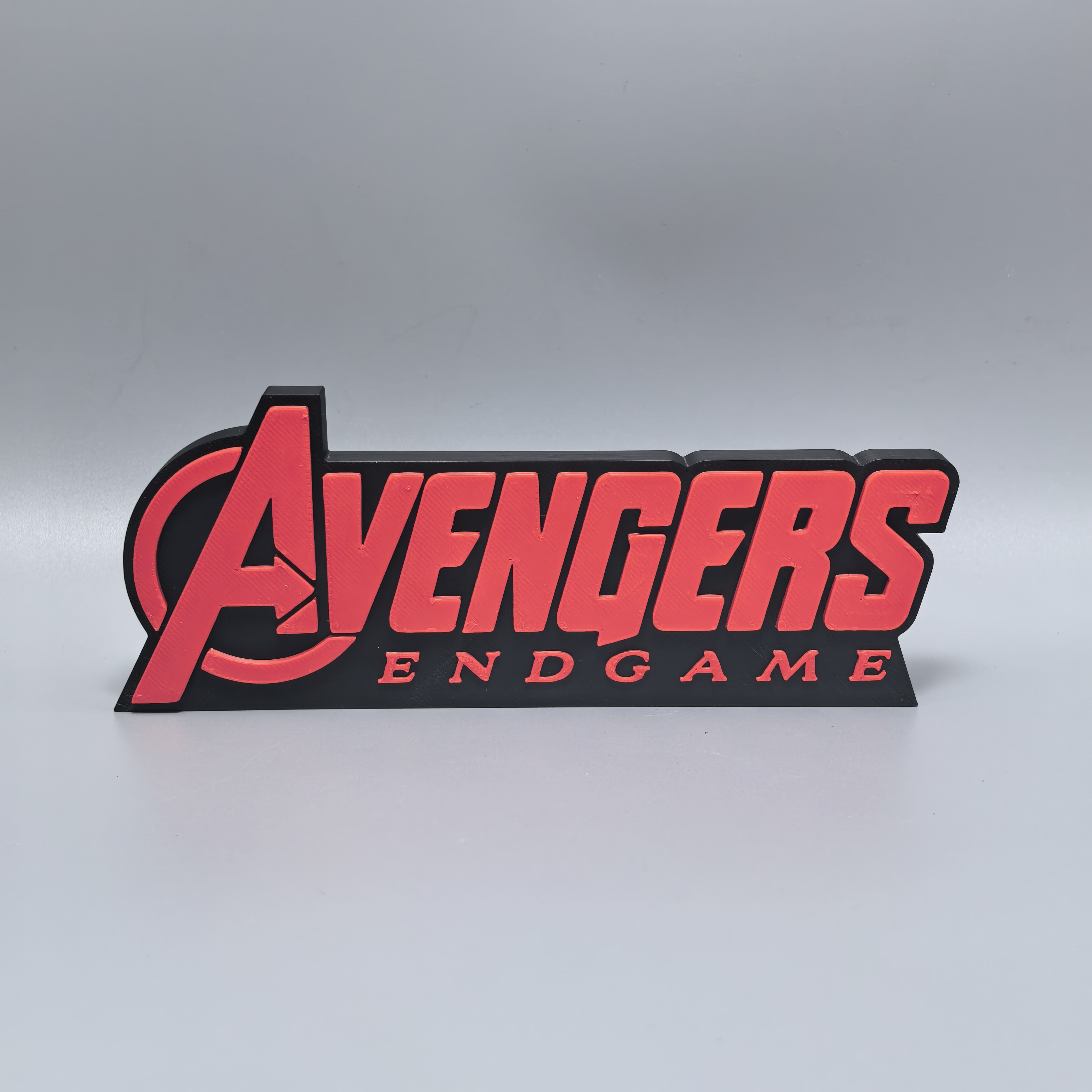 复仇者联盟标志立牌Marvel漫威字体招牌3D打印创意模型高颜值摆件