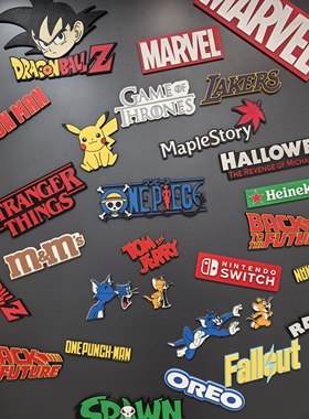 动漫美剧体育周边logo磁性冰箱贴3D打印创意高颜值磁吸贴个性装饰