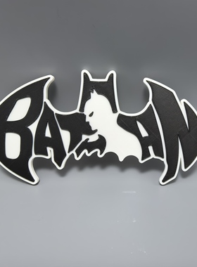 蝙蝠侠Batman标志立牌美剧DC招牌3D打印模型高颜值装饰摆件冰箱贴