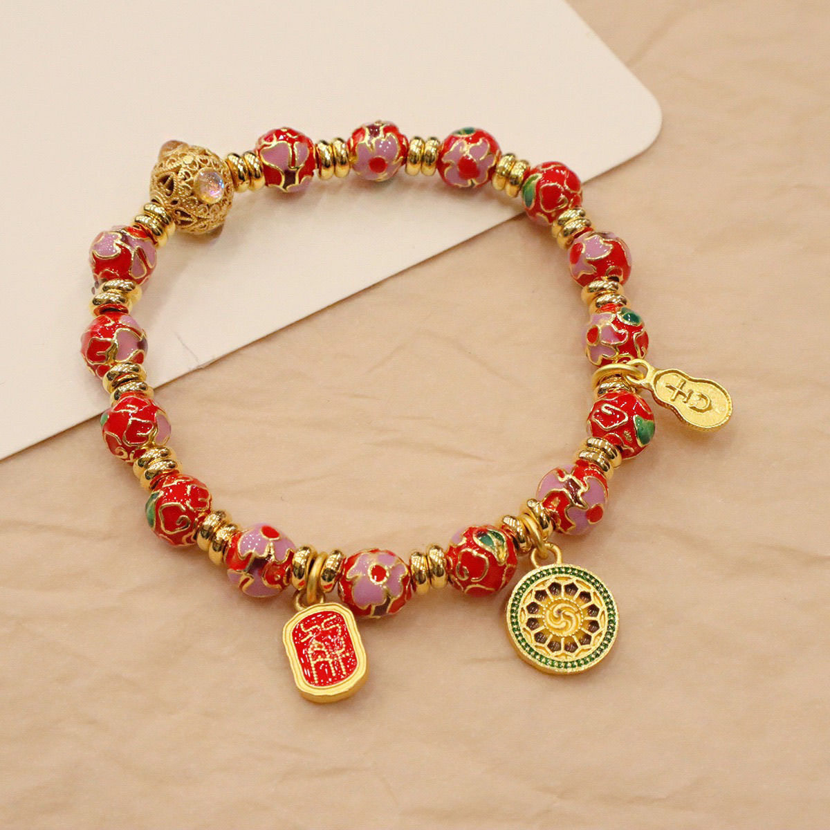 【北京雍款】新款繁花掐丝8mm景泰蓝手串系列饰品手链礼物饰品,饰品/流行首饰/时尚饰品新,手饰/手串,淘宝优惠券,粉丝福利购,淘宝优惠卷