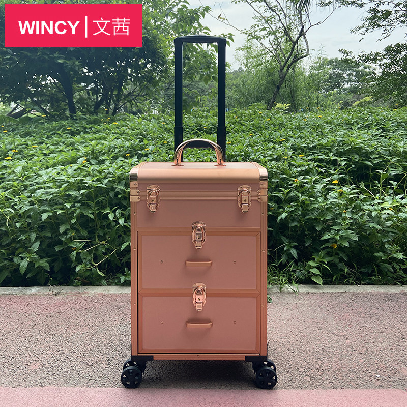 铝合金三层专业美甲胶纹绣工具箱
