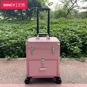 铝合金美甲纹绣化妆医静音万向轮
