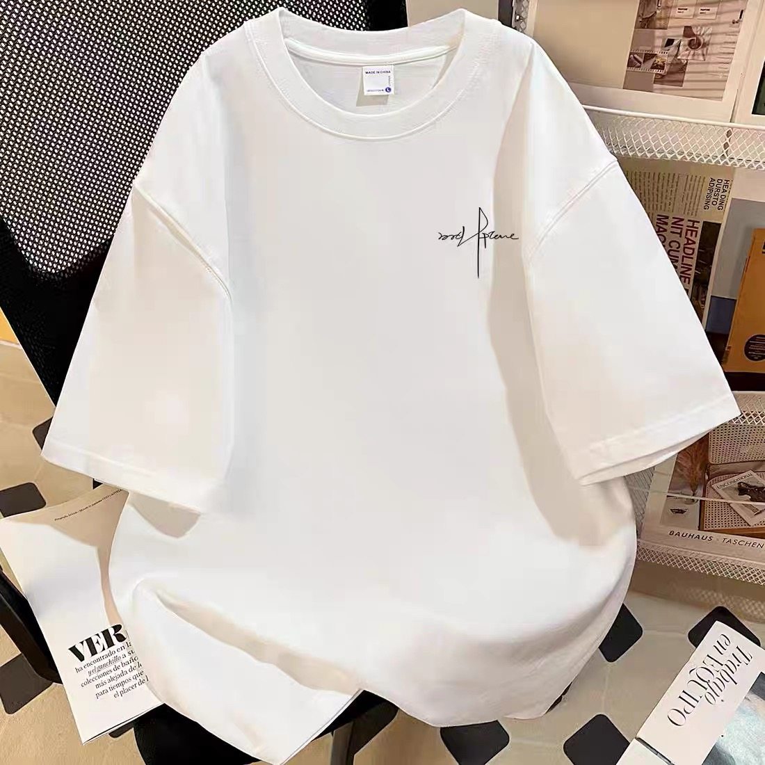 男女童美式简约潮牌字母印花短袖t恤2026夏季新款中大童宽松上衣,童装/婴儿装/亲子装,T恤,淘宝优惠券,粉丝福利购,淘宝优惠卷