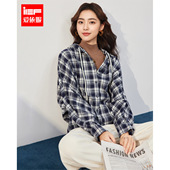 IEF 休闲通勤气质复古格子设计百搭外披 韩版 爱依服2025秋季 新款