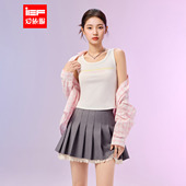 爱依服2026春季 新款 美式 IEF 时尚 休闲运动风设计感字母印花背心