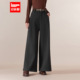 成熟通勤气质显瘦百搭呢绒阔腿裤 IEF 新款 韩版 爱依服裤 子2025冬季
