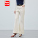 IEF 韩系简约休闲通勤气质加薄绒喇叭裤 爱依服裤 子2025秋冬新款