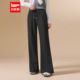 爱依服裤 子2025秋冬新款 韩版 IEF 简约休闲通勤气质显瘦百搭喇叭裤