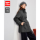 IEF 成熟通勤气质百搭磨砂皮中外套 时尚 爱依服2025秋冬新款 韩版