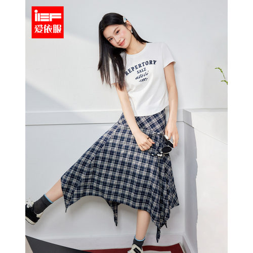 IEF/爱依服2026夏季新款美式时尚休闲运动风辣妹气质百搭T恤上衣