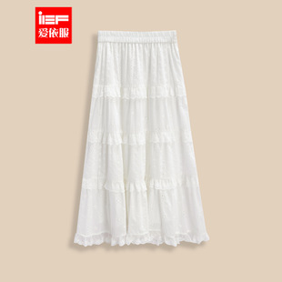 温柔风蕾丝半身裙女蛋糕裙中长款 IEF 单裙法式 新款 爱依服2026春季