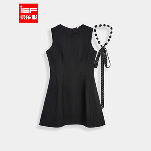 法式 新款 名媛精致淑女气质收腰显瘦背心裙 爱依服裙子2026夏季 IEF