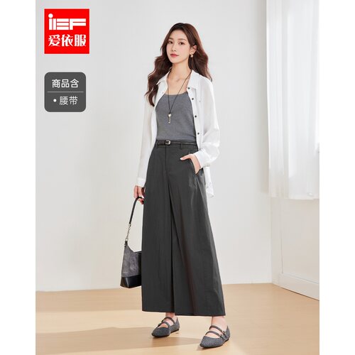 IEF/爱依服2026夏秋新款通勤简约阔腿裤女宽松休闲百搭气质长裤