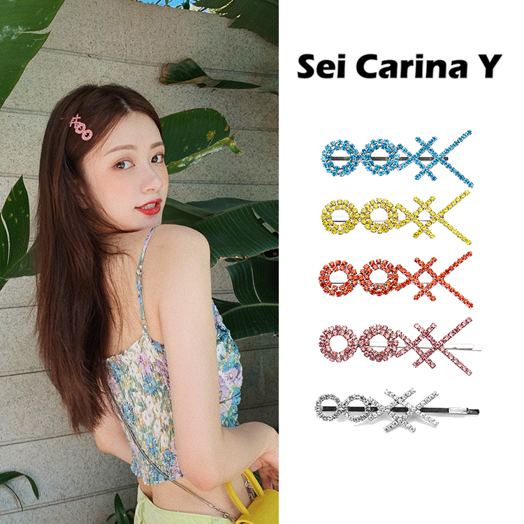 SeiCarinaY同款发夹满钻头饰