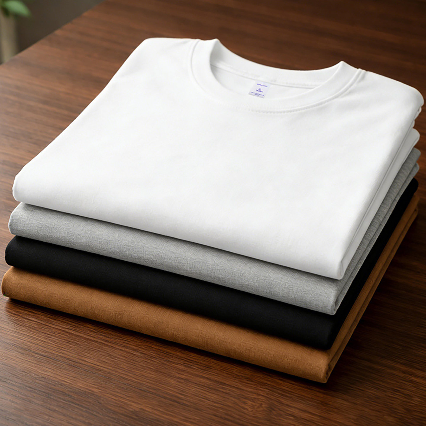 短袖男款2026男士纯棉纯色宽松打底内搭男生夏季美式重磅白色t恤