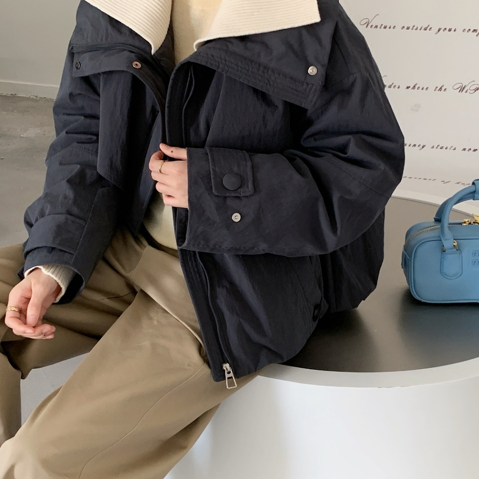 Burp puppy打嗝小狗-冰岛治愈新国标休闲百搭翻领短款派克服