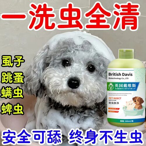 英国研发猫狗泡澡驱虫药