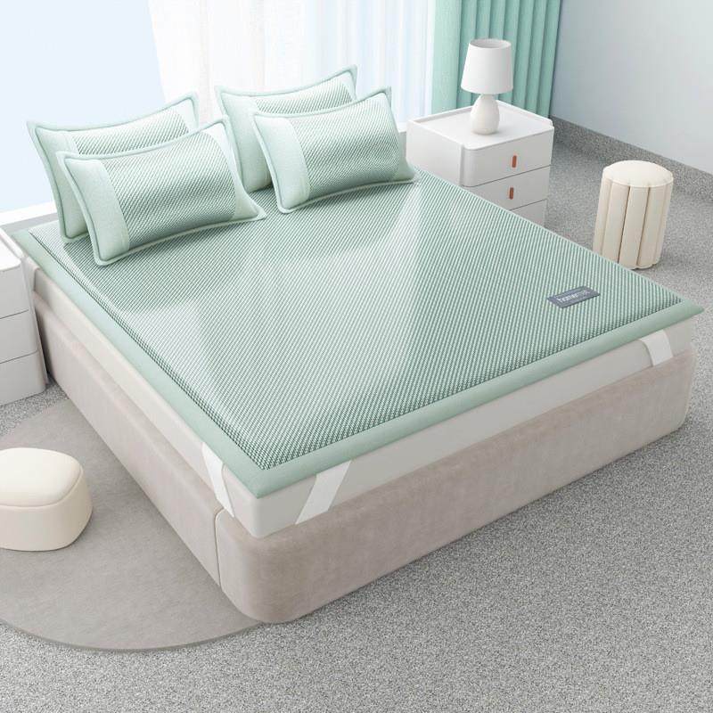 2025新款藤席冰丝凉席加厚复合冰藤席夏季空调席软席可折叠床单款,床上用品,冰丝席,淘宝优惠券,粉丝福利购,淘宝优惠卷