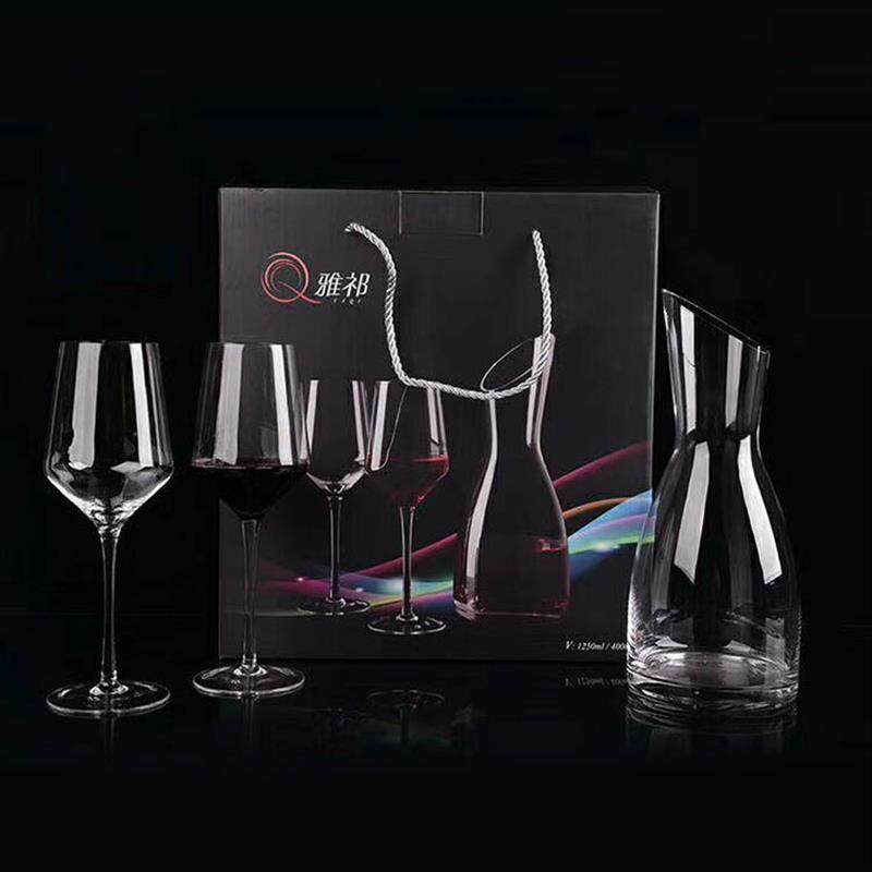 一壶两杯醒酒器红酒杯套装保丽龙包装酒具现货水晶酒具彩盒套装