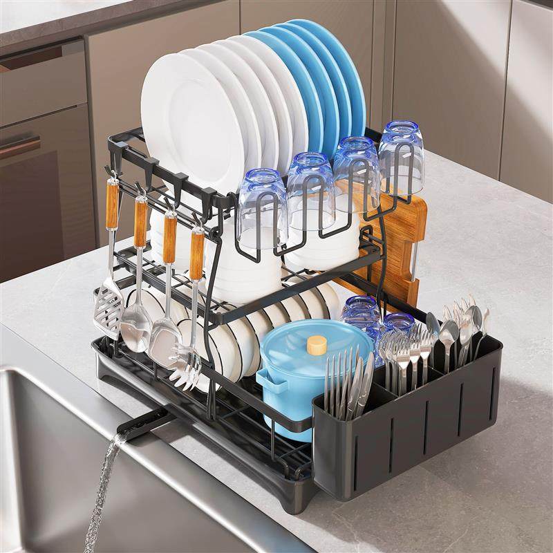 厨房置物架台面多功能碗碟沥水架筷勺杯收纳厨房整理架,厨房/烹饪用具,碗架,淘宝优惠券,粉丝福利购,淘宝优惠卷