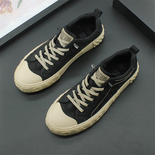 2025春季新款布鞋子男款百搭休闲鞋男青年低帮板鞋透气平底潮鞋男