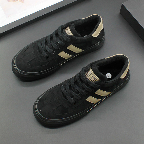 冬季鞋加绒二棉男鞋低帮保暖布鞋