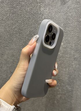 朦胧Q弹适用小米17液态硅胶15pro果冻壳13水泥灰14Ultrra加厚手机壳红米K70 pro耐脏不易黄K60至尊note14pro+