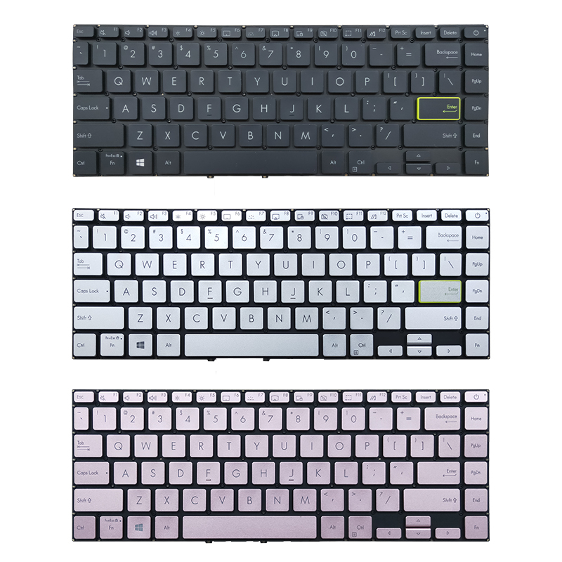 适用华硕redolbook 14S S433 X421 S4600 V4050F E410M键盘V4100E