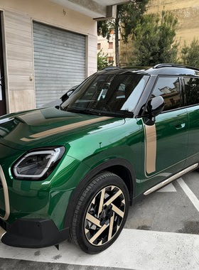 适用于Mini U25 CountrymanFavoured版jcw金色装饰贴机盖车身拉花