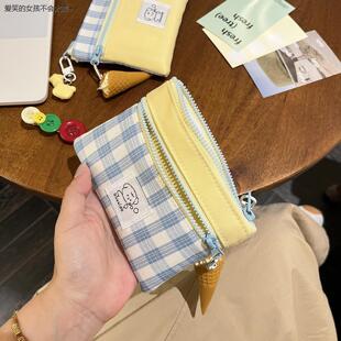 可爱小狗化妆包小型精致便携包外出卫生巾收纳包杂物小包零LHAL4