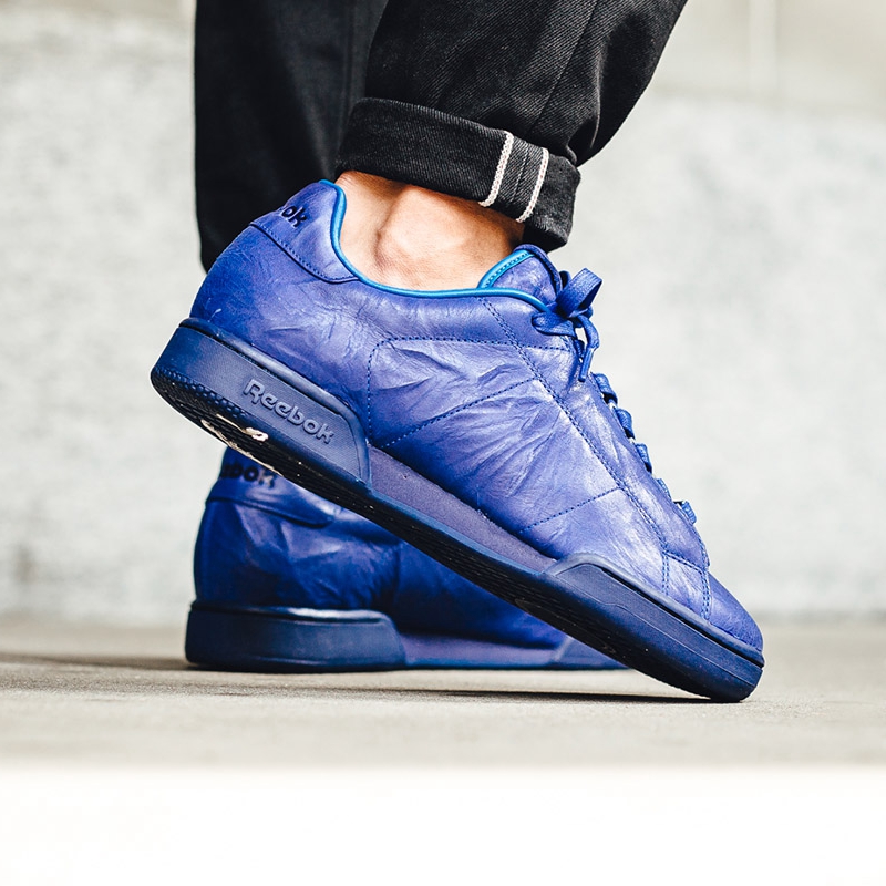 ´ú¹ºÈñ²½Reebok NPC CNLÁªÃû¿î¾µäÀ¶É«ÖåÎÆµÍ°ïÄаåЬÐÝÏÐЬ