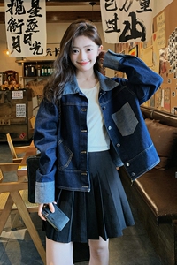 新款 现货现货新品时尚牛仔宽松外套C295P125K188图片